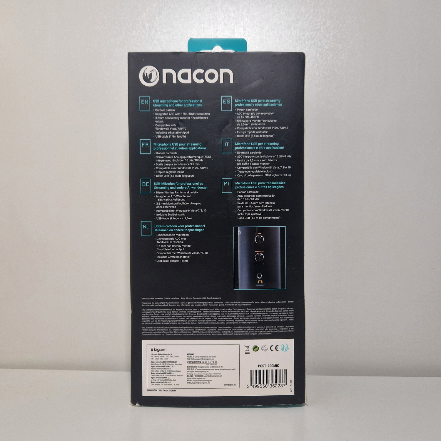 Microfono Streaming NACON ST-200MIC - NUOVO - immagine 2