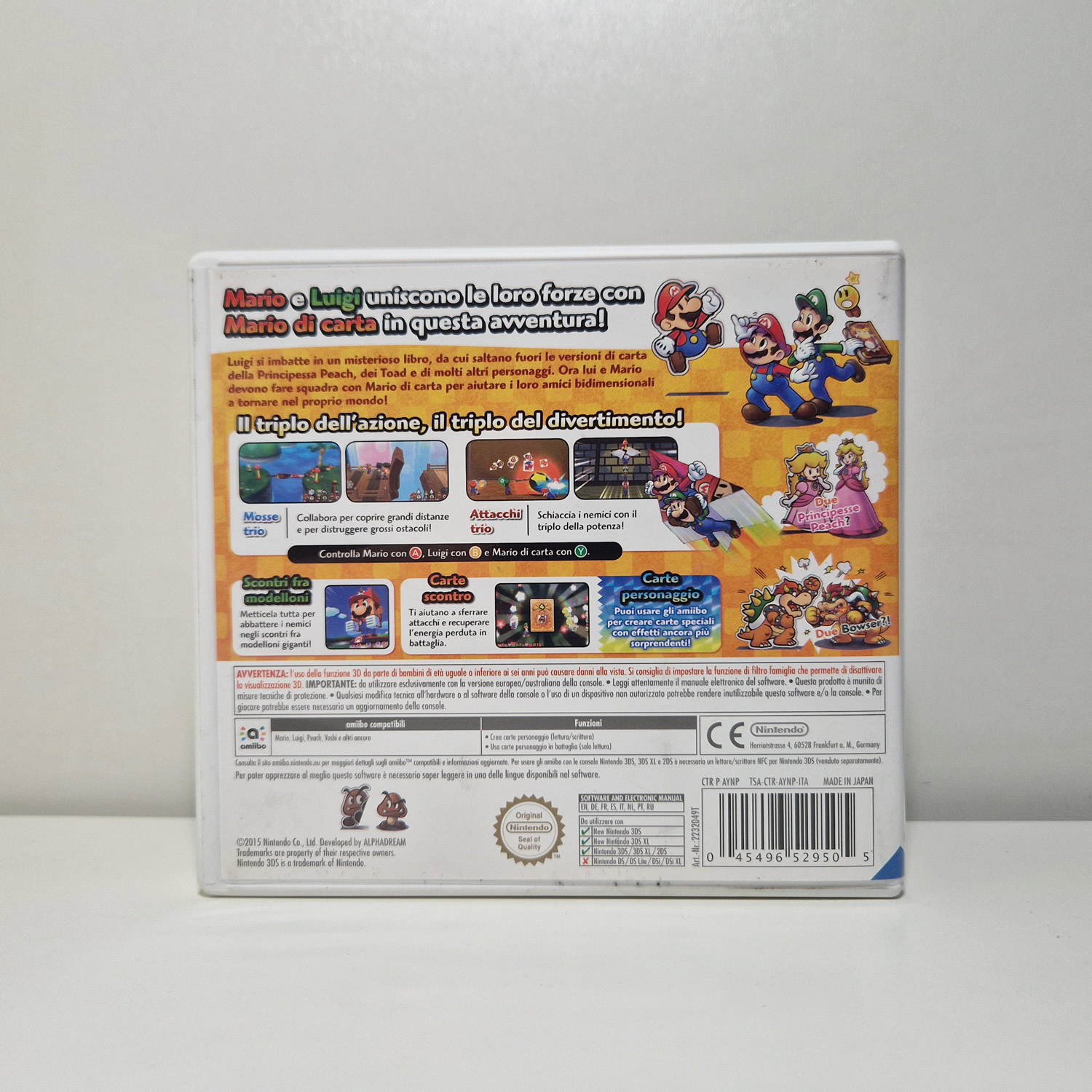 Mario & Luigi: Paper Jam Bros. USATO - Nintendo 3DS (completo) - immagine 2