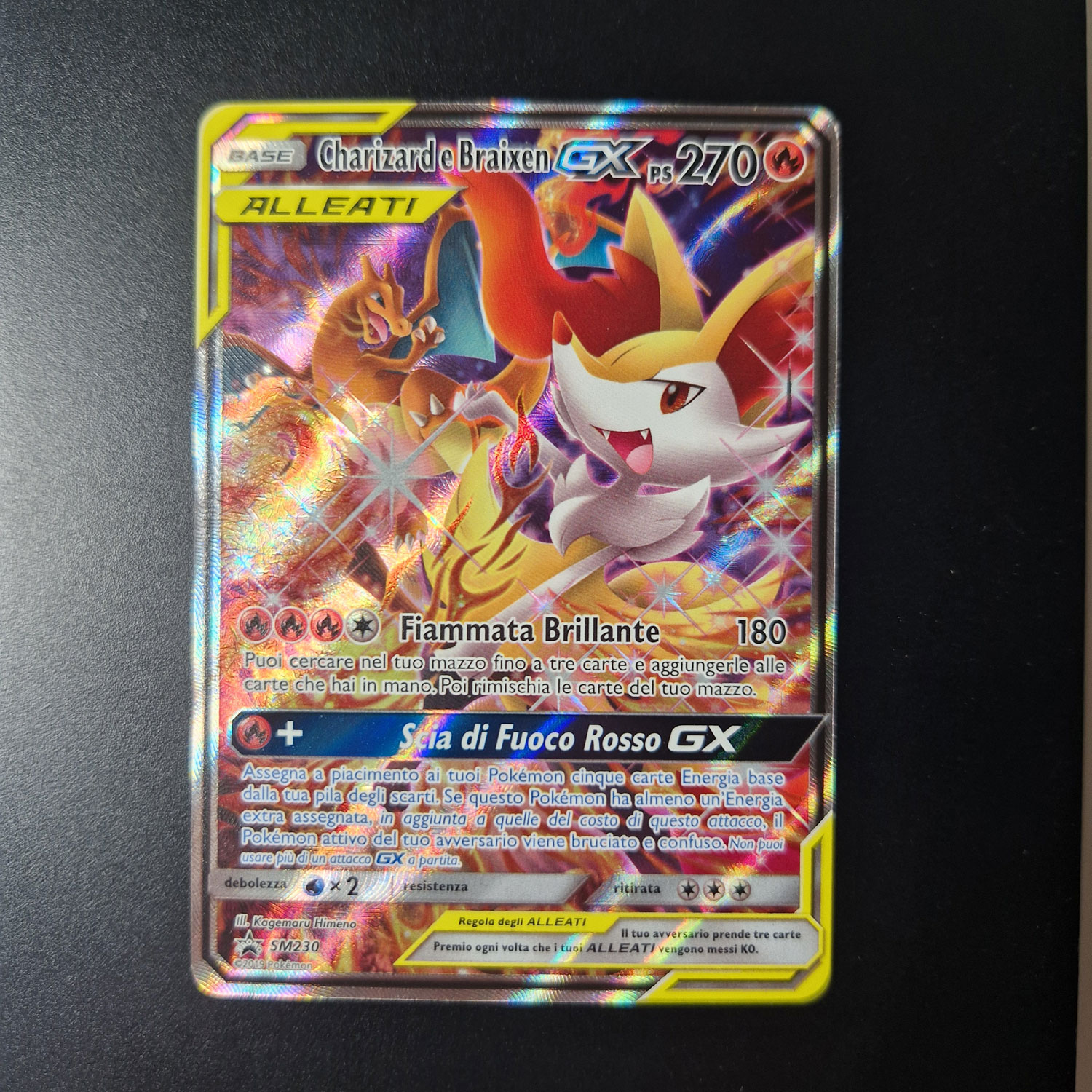 Charizard e Braixen GX (SM 230 Black Star Promo) M/NM - ITA