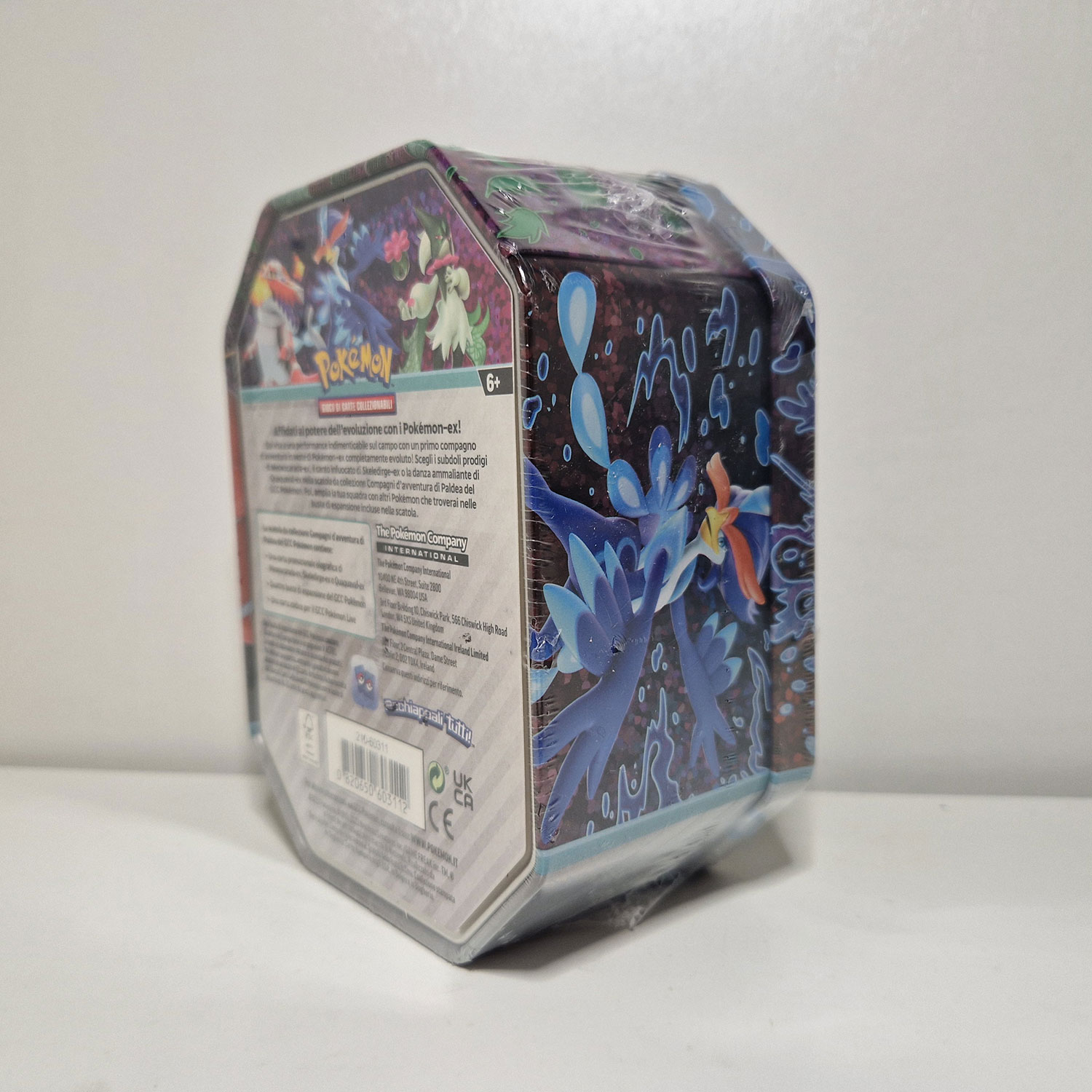 Tin Pokèmon Partner di Paldea: Quaquaval ex NUOVO - ITA - immagine 4