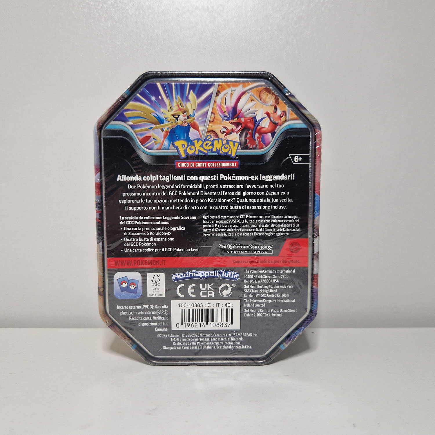 Tin da collezione Pokèmon Slashing Legends: Koraidon ex NUOVO - ITA - immagine 3