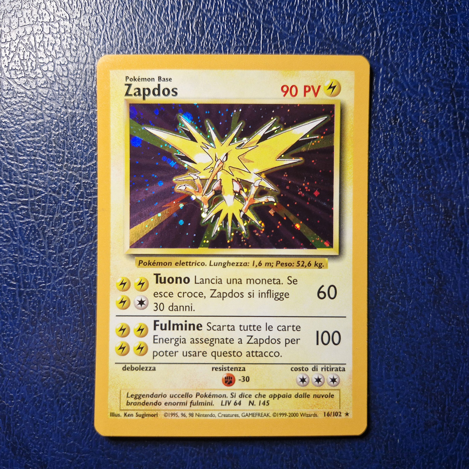 Zapdos (BS 18) Holo ITA - Near Mint