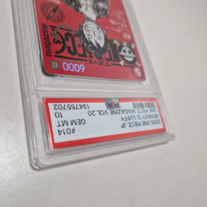 Monkey D Luffy ST21-014 RED Magazine JAP - Gradata PSA 10 - immagine 4