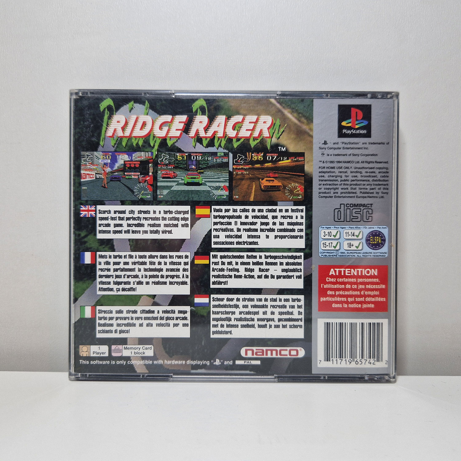 Ridge Racer - Sony Playstation Platinum PAL (completo) - immagine 2
