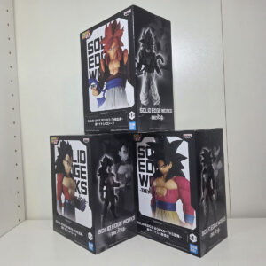 Set 3 Figure Solid Edge Works Dragon Ball GT: Goku, Vegeta e Gogeta Ssj 4 NUOVO - immagine 5