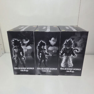 Set 3 Figure Solid Edge Works Dragon Ball GT: Goku, Vegeta e Gogeta Ssj 4 NUOVO - immagine 7