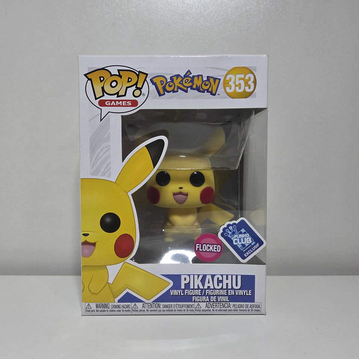 Funko Pop Pokèmon: Pikachu #353 - Flocked