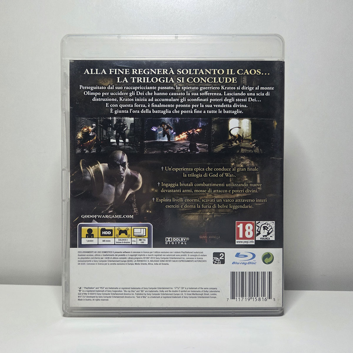 God of War III per Playstation 3 PAL (Completo) - immagine 2